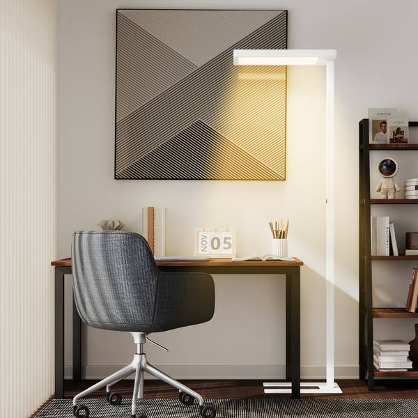 Stehlampe B31-589V90WT Weiß - Metall - 32 x 196 x 60 cm