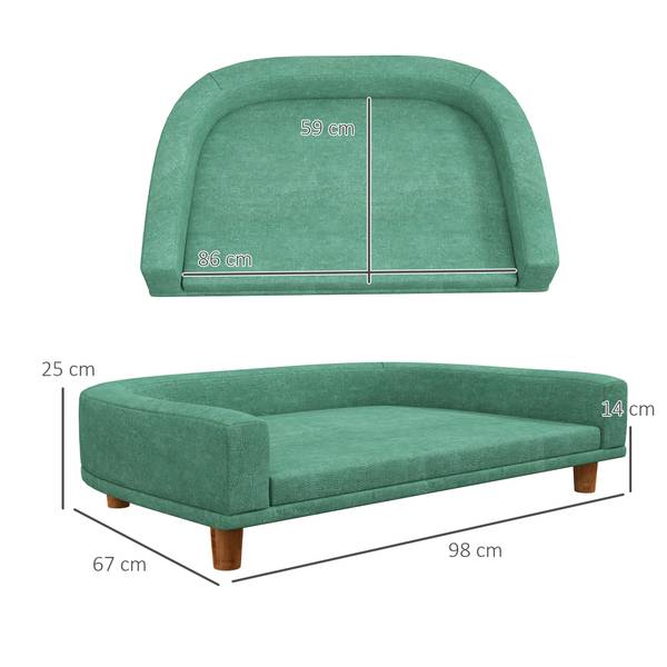 Haustiersofa D04-262V00GN Grün