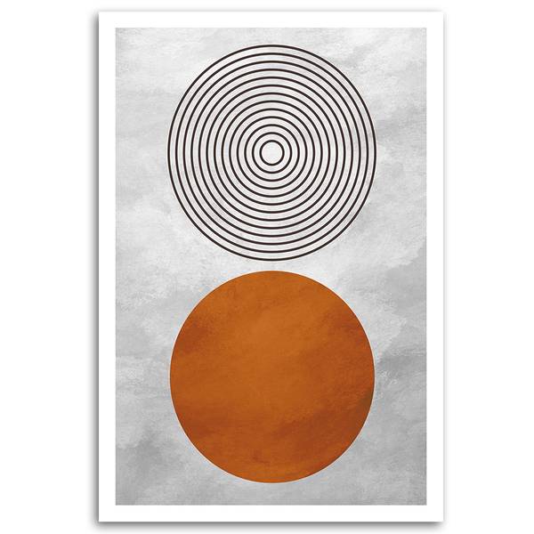Wandbild geometrische formen im 70 x 100 cm