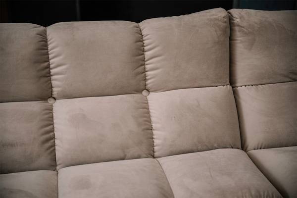 Ecksofa VIVIEN Braun - Armlehne davorstehend links - Ecke davorstehend links