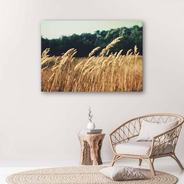 Wandbild reifes getreide 120 x 80 cm