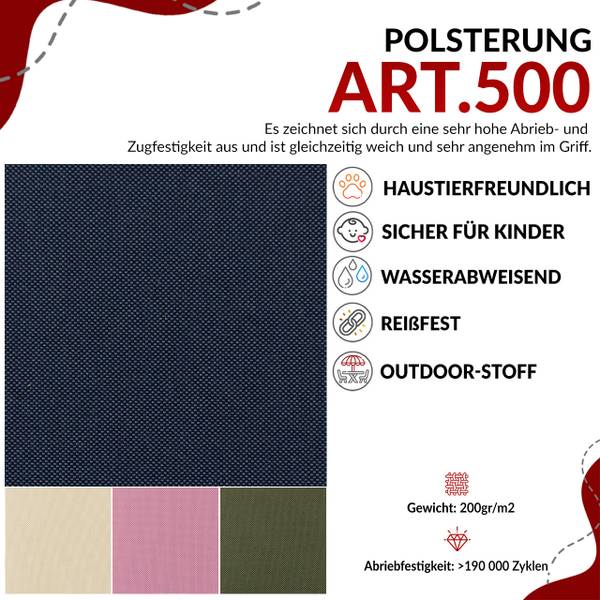 Gartenmöbel-Set ELBA Schwarz - Grau