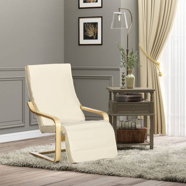 Relaxsessel BB3666 Weiß - Metall - 61 x 23 x 81 cm