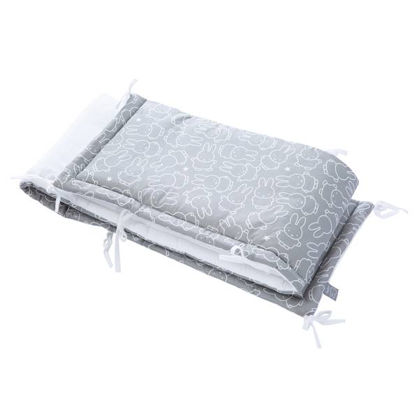 Parure de lit miffy® 4 pcs Gris - Coton - 66 x 76 x 123 cm