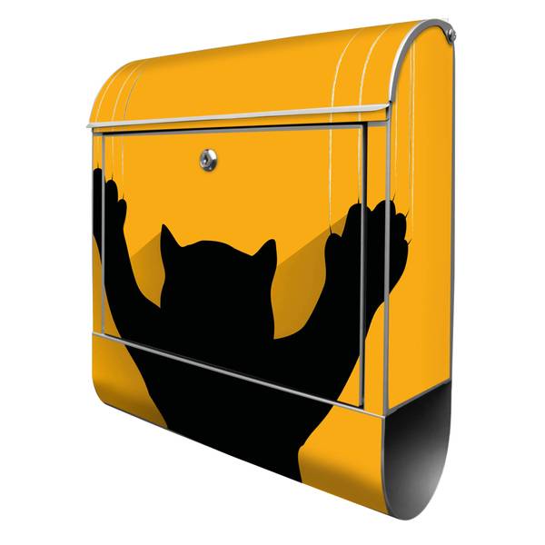 Briefkasten Stahl Scratch Grau - Stahl - 38 x 46 x 13 cm