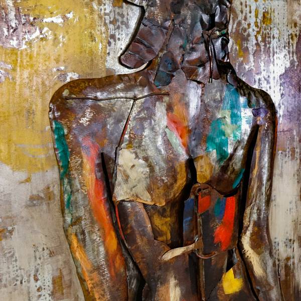 Metallbild 3D AKT Stahl - 120 x 70 x 6 cm