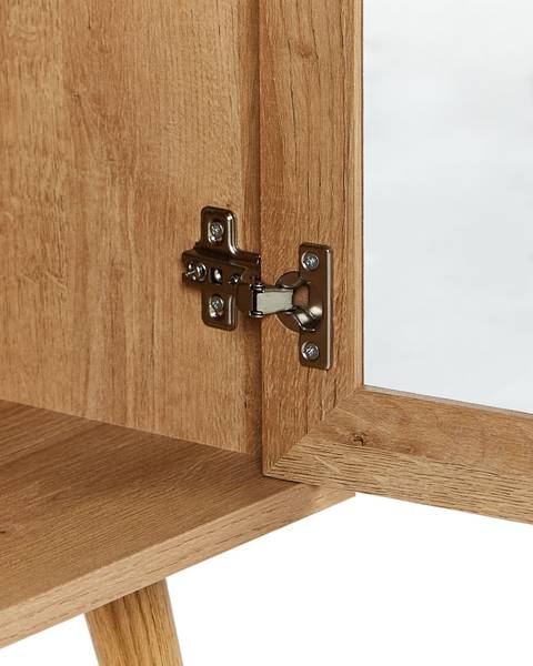 Vitrine ALBANY Braun - Holzwerkstoff - 150 x 76 x 40 cm
