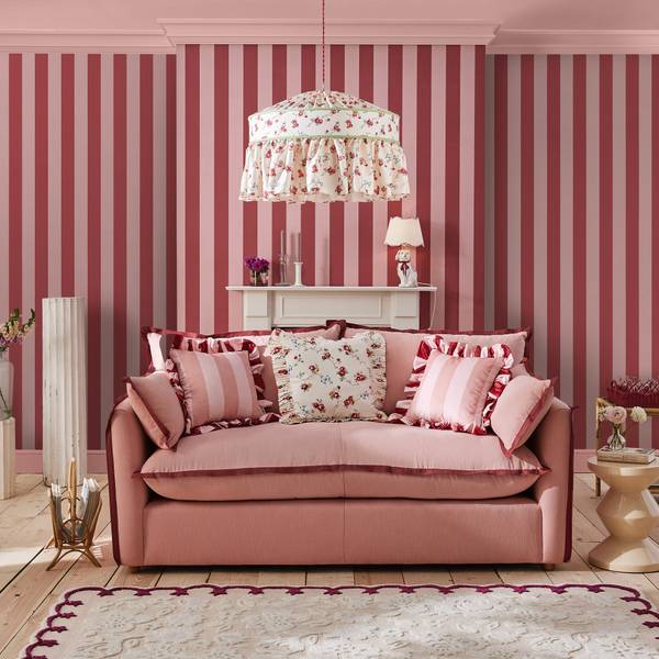 Vliestapete Canopy Streifen Pink