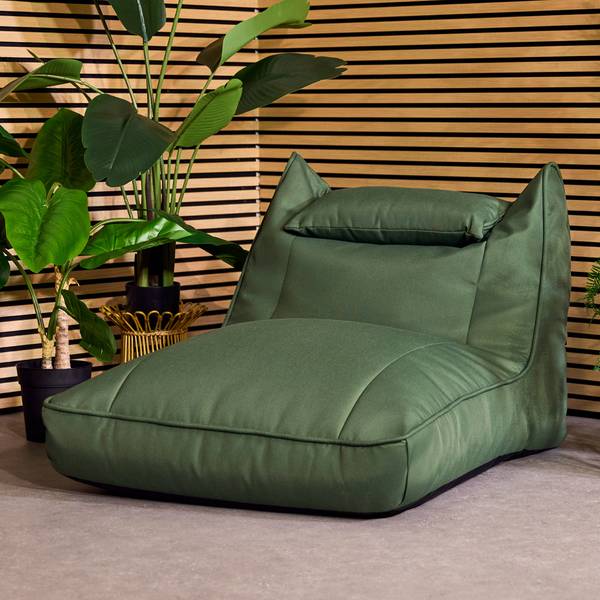 Zitzak Buiten Lounger Nova groen - geweven stof - polypropeen - 84 x 68 x 108 cm
