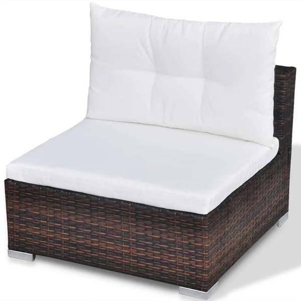 Gartenmöbel-Set 296250 (10-teilig) Braun - Polyester - 74 x 26 x 74 cm