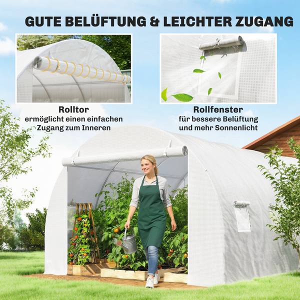 Gewächshausfolie 382V01WT Weiß - Kunststoff - 300 x 200 x 300 cm