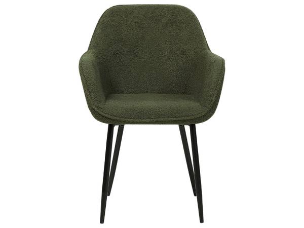 Stuhl ALDEN 2-tlg Schwarz - Dunkelgrün - Grün
