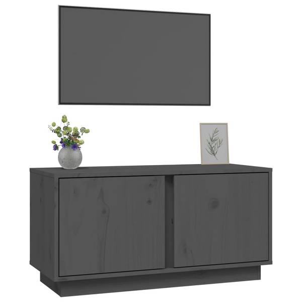 TV-Schrank 3017823 Grau - Kiefer - 80 x 40 x 35 cm