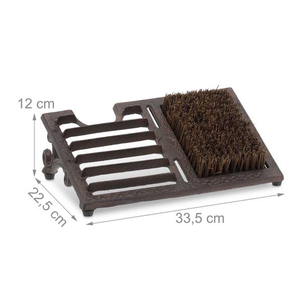 Schuhabstreifer Gusseisen Braun - Gusseisen - 34 x 12 x 23 cm