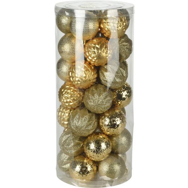 Weihnachtskugeln 98817 35er Set Gold - Kunststoff - 16 x 36 x 16 cm