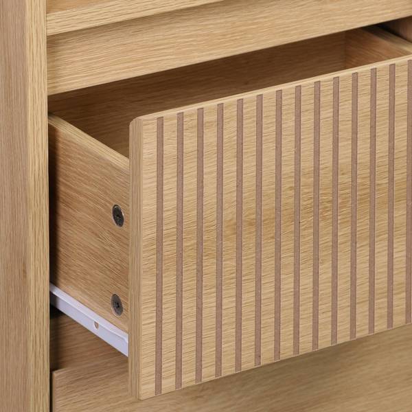 Hochschrank Linear Beige - Holzwerkstoff - 25 x 167 x 35 cm