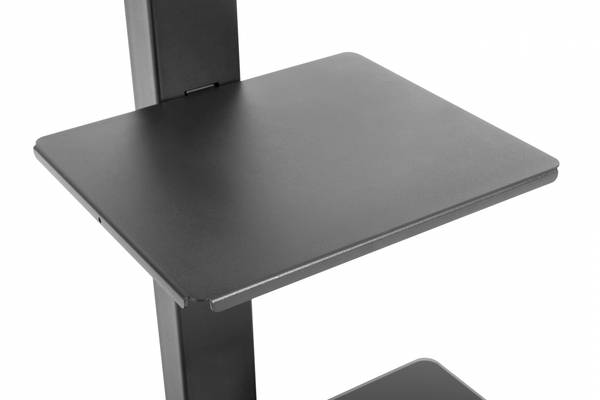 TV-Stand LUMLDT03-17FL Schwarz - Stahl - 66 x 146 x 40 cm