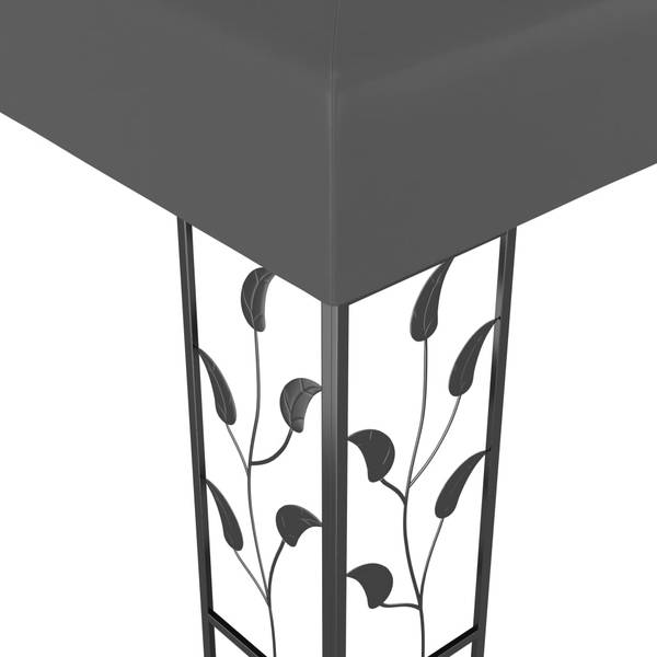 Prieel 3001570 grijs - polyester - staal - 300 x 250 x 300 cm