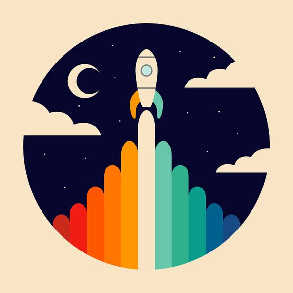 Tableau enfant astro up 80 x 80 cm