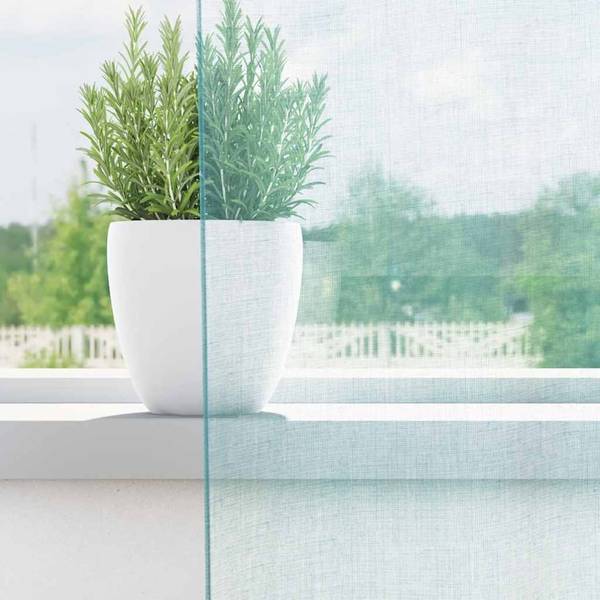 Rideau en voile 3043941-10 (lot de 2) Turquoise - Hauteur : 245 cm