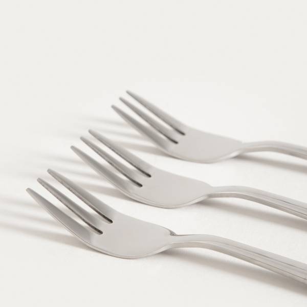 Gabeln VIENNA 10er-Set Silber - Metall - 3 x 3 x 15 cm