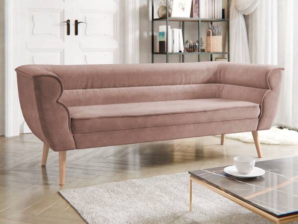 Sofa Bal 3 Hellrosa