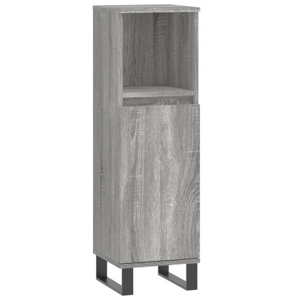 Badkamermeubelset 3030370 Set van 3 grijs - ijzer - 33 x 60 x 65 cm