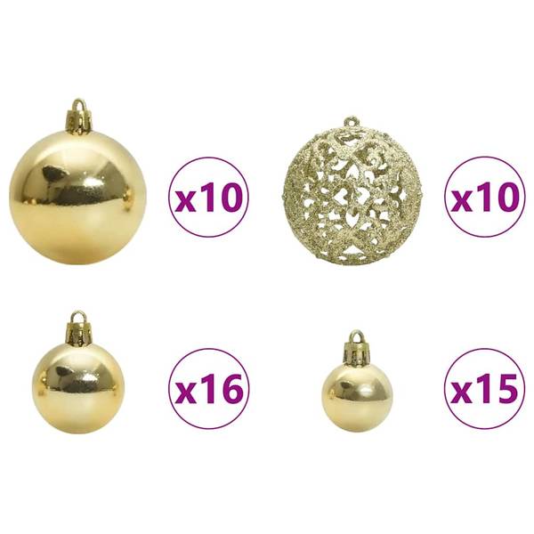 Künstlicher Weihnachtsbaum  3395944 Grün - Stahl - PVC - 51 x 180 x 51 cm