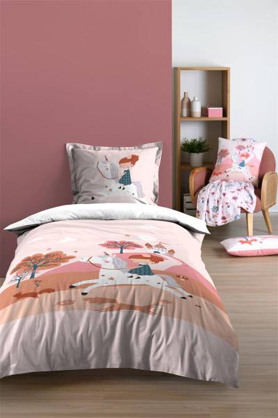 Kinderzimmerkissen CYRIELLE Pink - Textil - 30 x 50 x 50 cm