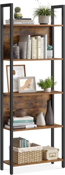 Bücherregal 100412 Braun - Stahl - 71 x 32 x 16 cm