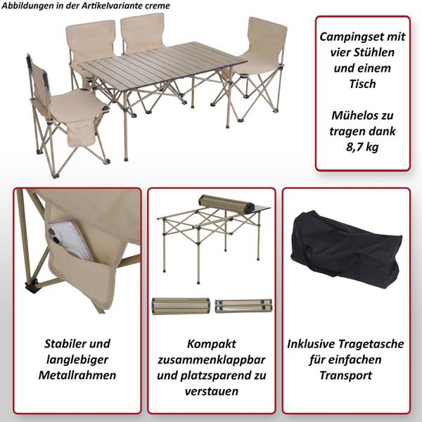 Campingset Q39 Schwarz