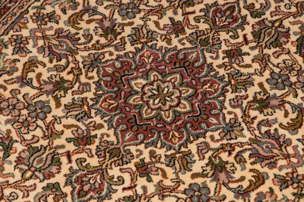 Orientteppich Läufer Premium Beige - Seide - 77 x 1 x 190 cm