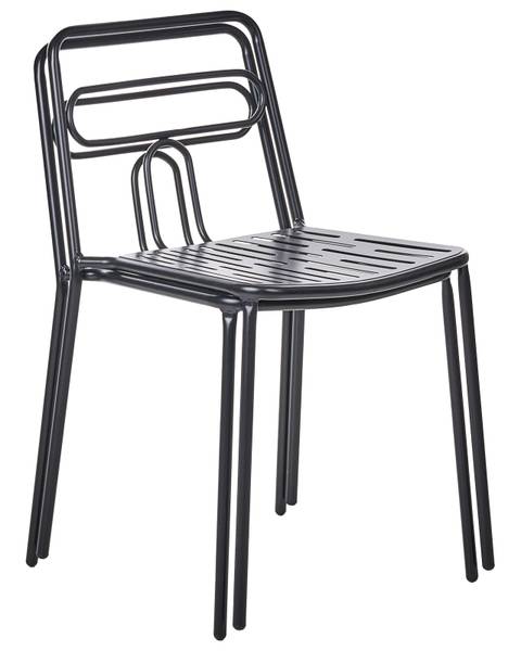 Chaise de jardin AGEROLA Noir
