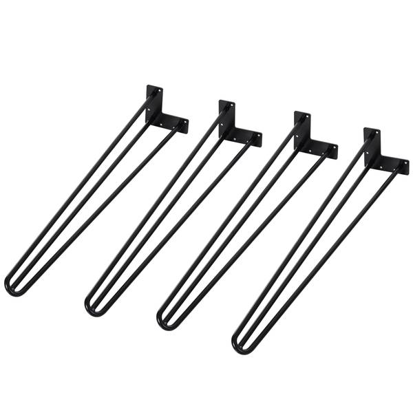 Tischbeine B82-001 Schwarz - Metall - 12 x 71 x 12 cm