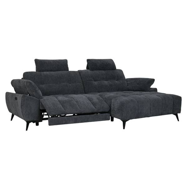 Ecksofa Colorado m. Relaxfunktion Rechts Grau