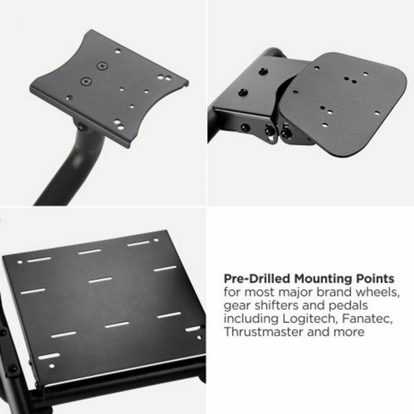 Racingchair Racing Cockpit LUMLRS03-BS- Schwarz - Metall - 72 x 110 x 131 cm
