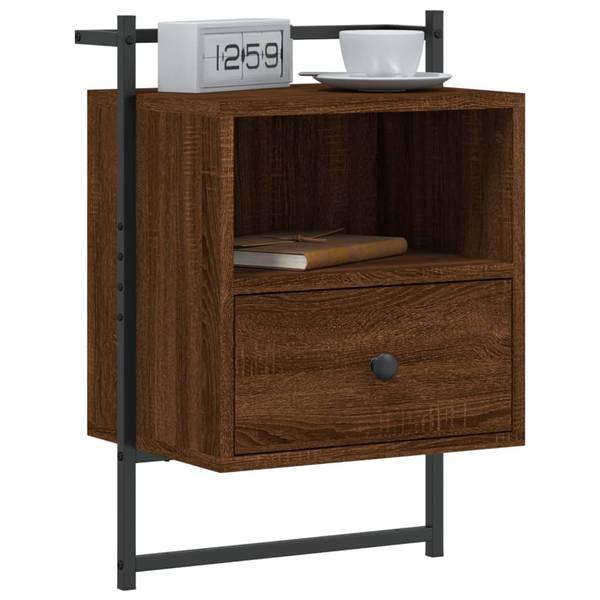 Wand-Nachttische 2er Set W894 Braun