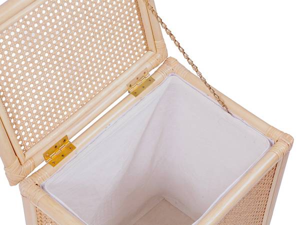 Wäschekorb CALYMA Beige - Rattan - 45 x 56 x 33 cm