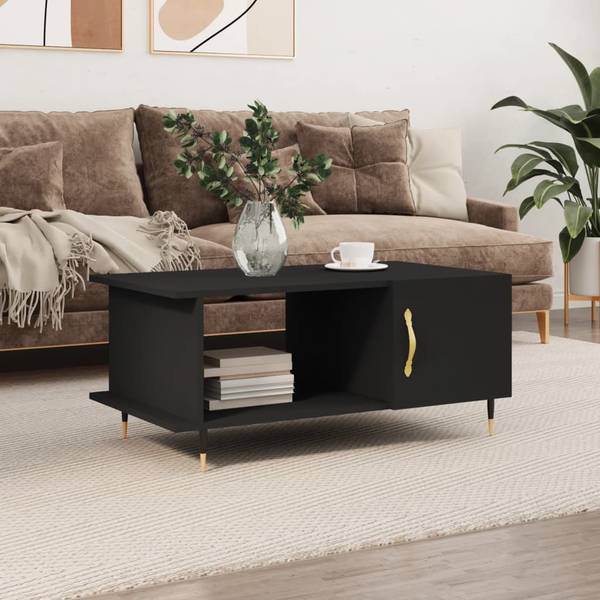 Couchtisch D627 Schwarz - Holzwerkstoff - 50 x 40 x 90 cm