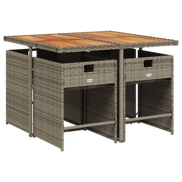 Tuinset 3033279-6 set van 5 grijs