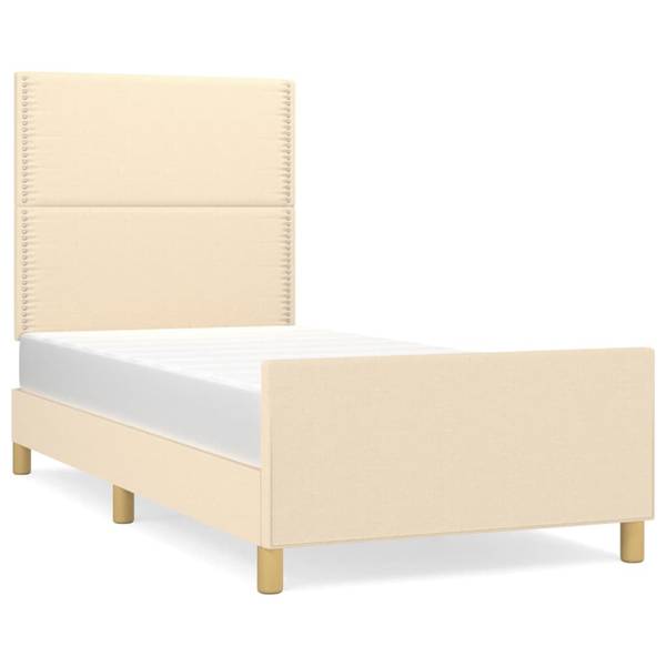 Bettgestell mit Kopfteil X328 Creme
