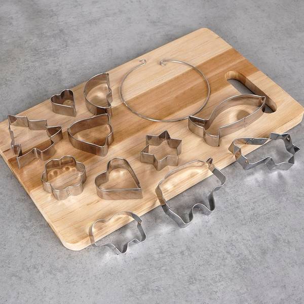 Ausstechformen 10er Set 259352 Silber - Metall - 8 x 18 x 18 cm