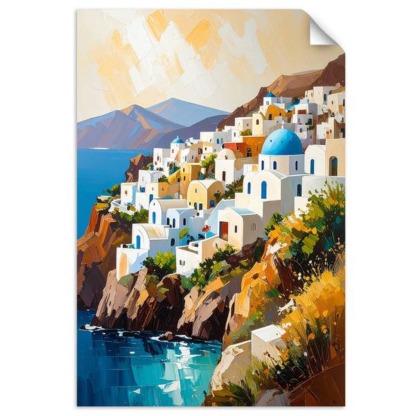 Wandsticker Stadt 40 x 60 cm