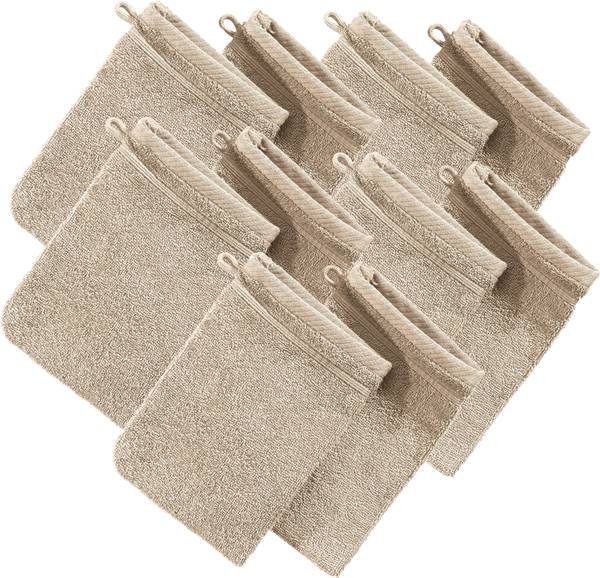 Waschhandschuh 10er-Pack 162566 Beige