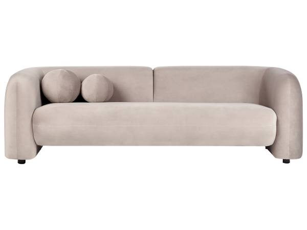 Sofa LEIREN 3-tlg Beige - Taupe - Textil