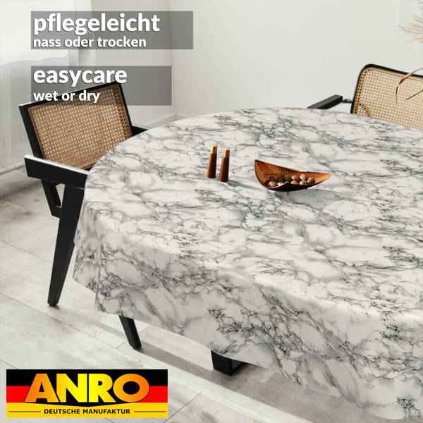 Wachstuchtischdecke Naturel Marmor Tiefe: 220 cm
