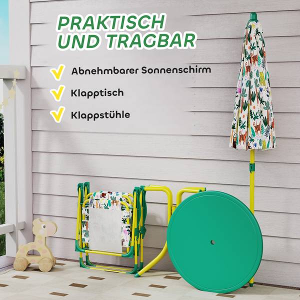 Kinder Gartenmöbel 3E3-012V00GN Grün - Kunststoff - 50 x 50 x 50 cm