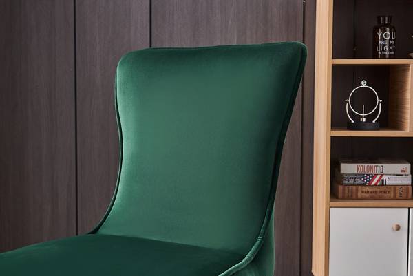 Trafalgar Esszimmerstuhl 2er-Set Grün - Samt - 51 x 95 x 70 cm