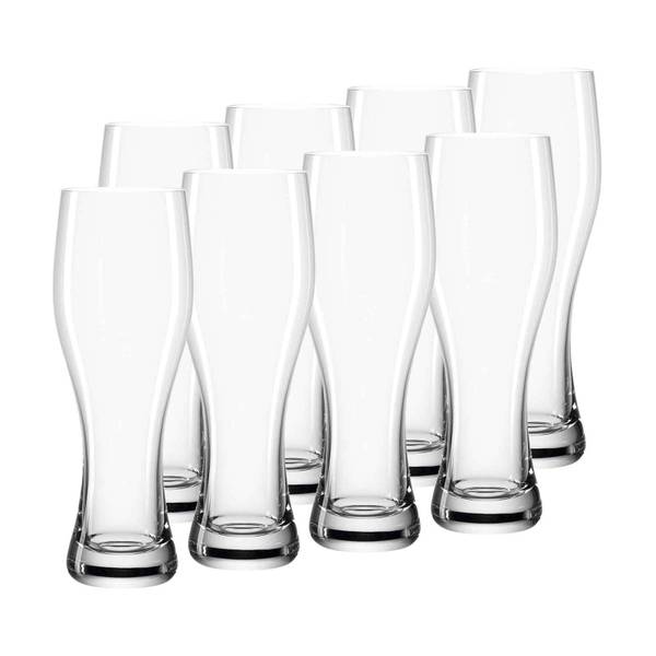 Weizenbiergläser Taverna 8er Set Glas - 9 x 24 x 9 cm
