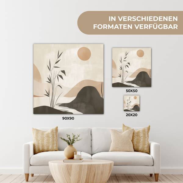 LEINWANDBILD Japandi 20 x 20 cm